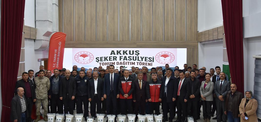 COĞRAFİ İŞARETLİ AKKUŞ ŞEKER FASULYESİNDE  ÜRETİCİYE TOHUM DESTEĞİ